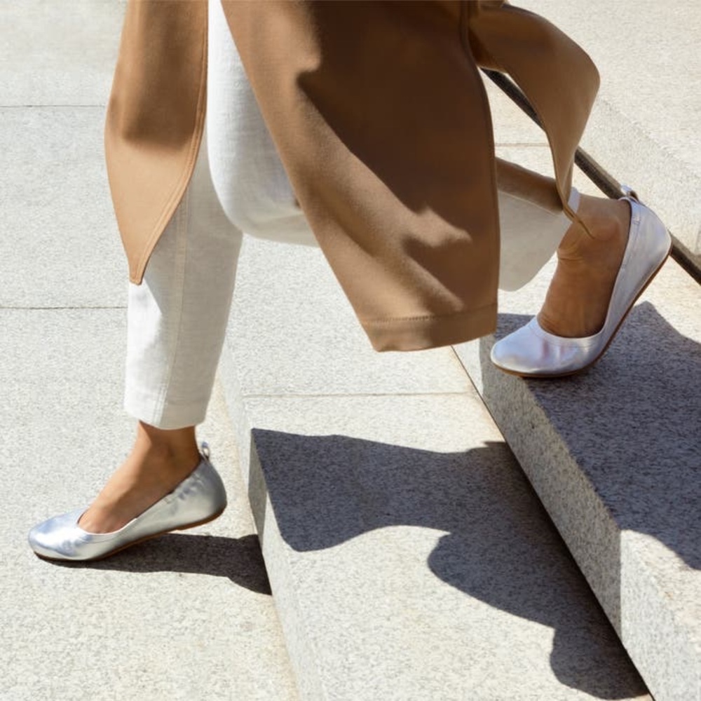 Fitflop silver allegro ballet flats